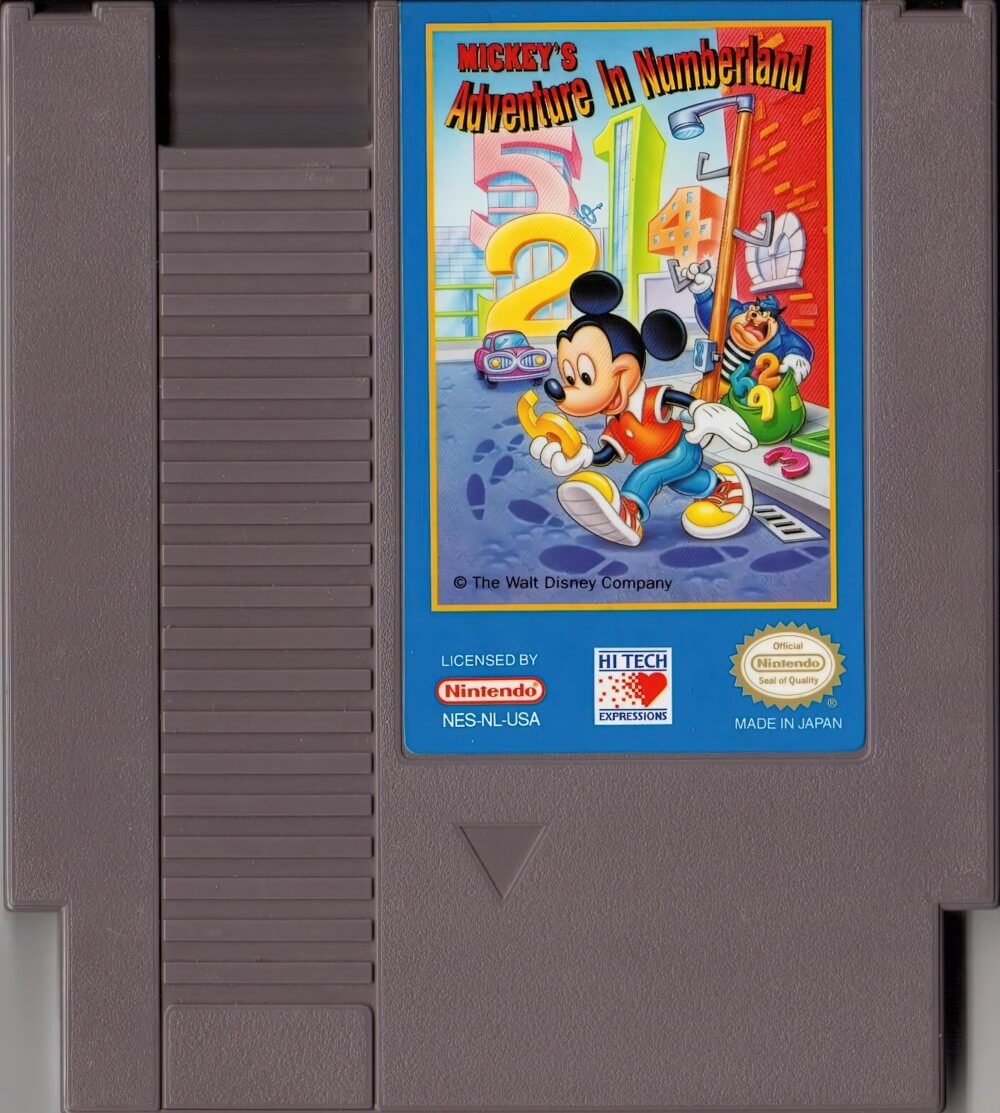 Лицензионный картридж Mickey's Adventures in Numberland для NES\Famicom